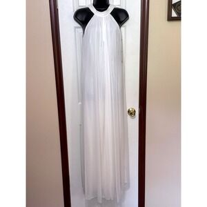 Vince Camuto Ivory Halter Maxi Sleeveless Flowy Evening‎ Gown style jumpsuit